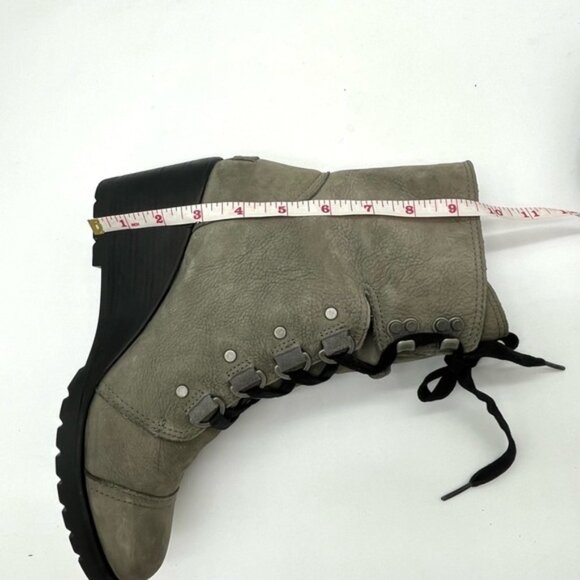 Sorel Women's After Hours Lace Quarry Mid-Calf Leather Boots Women Sz 10 - Picture 7 of 10